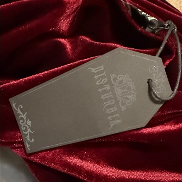 Virosa Floral Embroidered Velour Gown NWT size US8 - Picture 6 of 6